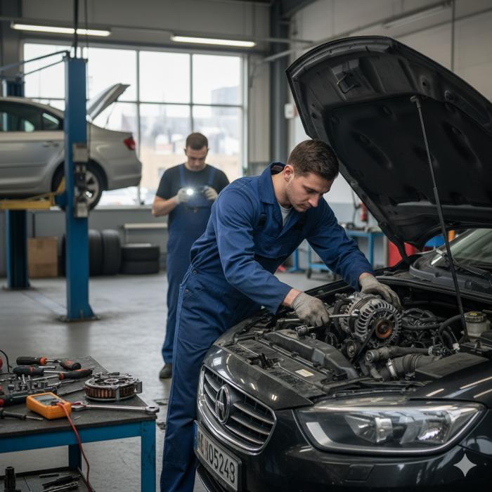 Generatoriaus remonto procesas