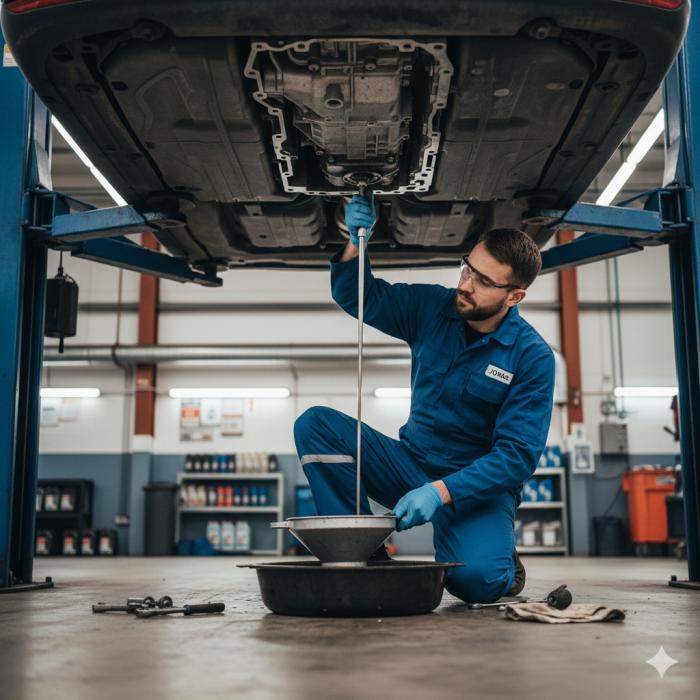 Transmisijos skysčio keitimas servise