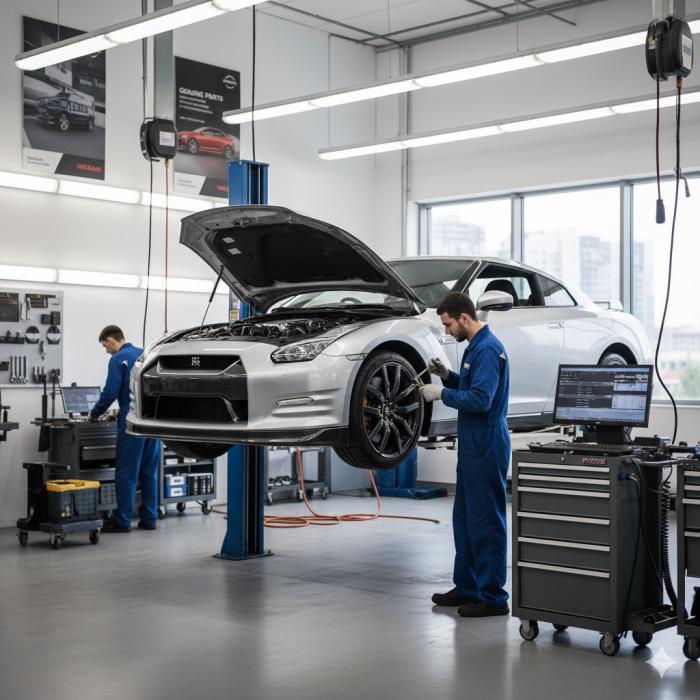 Nissan automobilio remontas servise