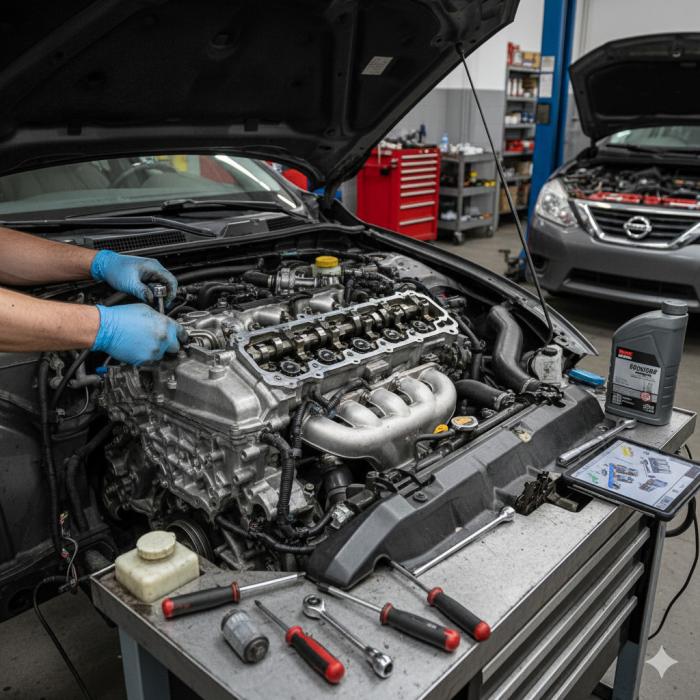 Nissan variklio diagnostika