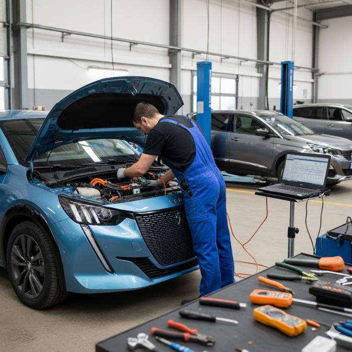 Peugeot kompiuterinė diagnostika servise