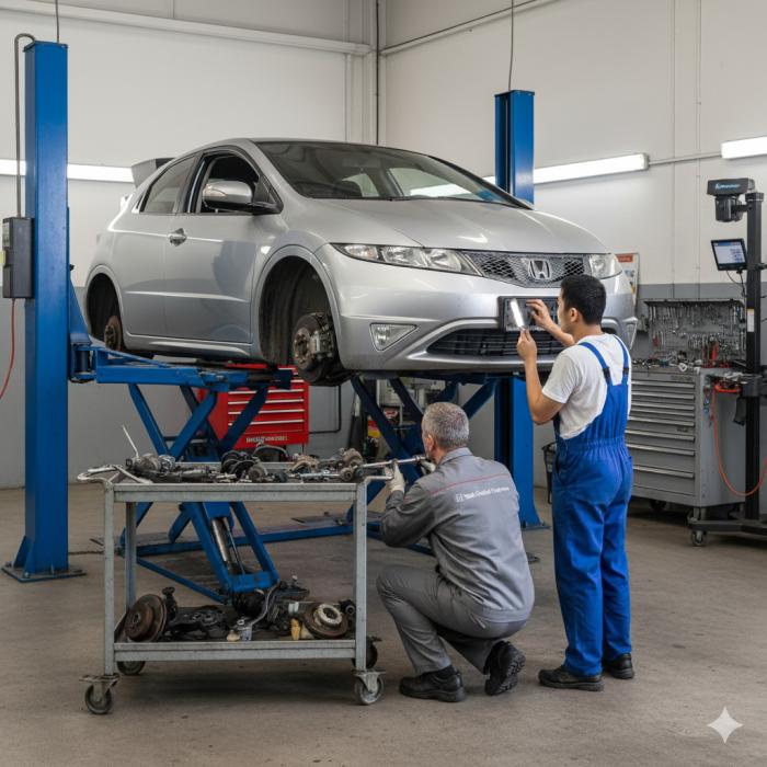 Honda važiuoklės diagnostika ir remontas