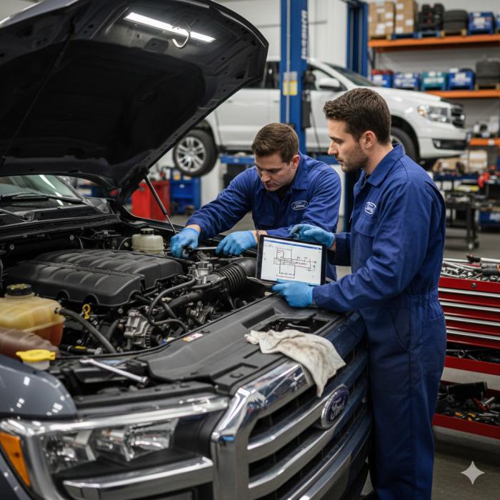 Ford variklio remonto procesas