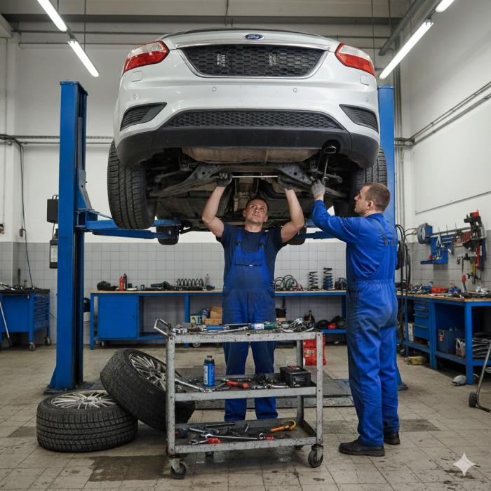 Ford važiuoklės remonto darbai