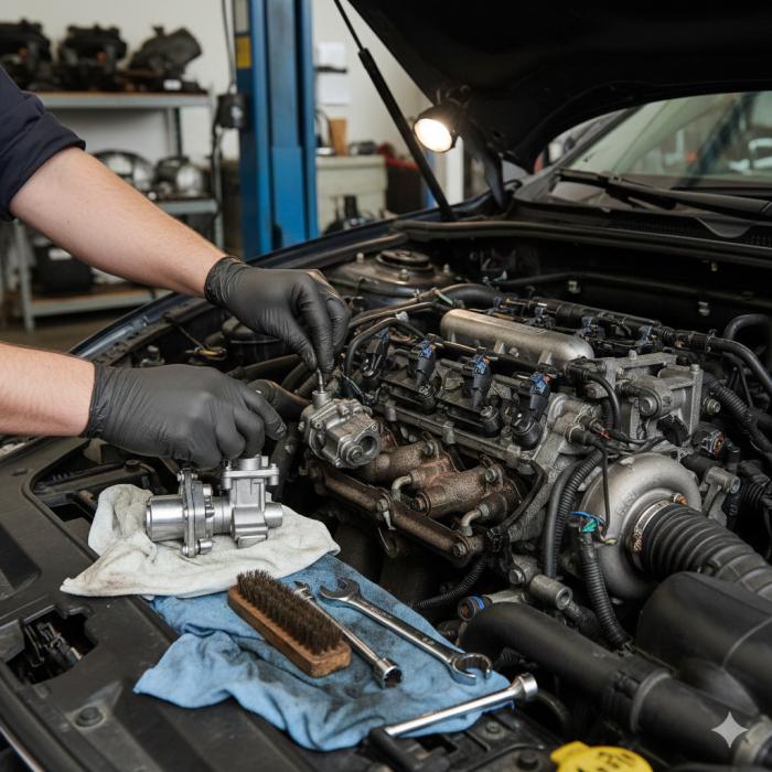 EGR vožtuvo remontas, valymas, keitimas Vilniuje.